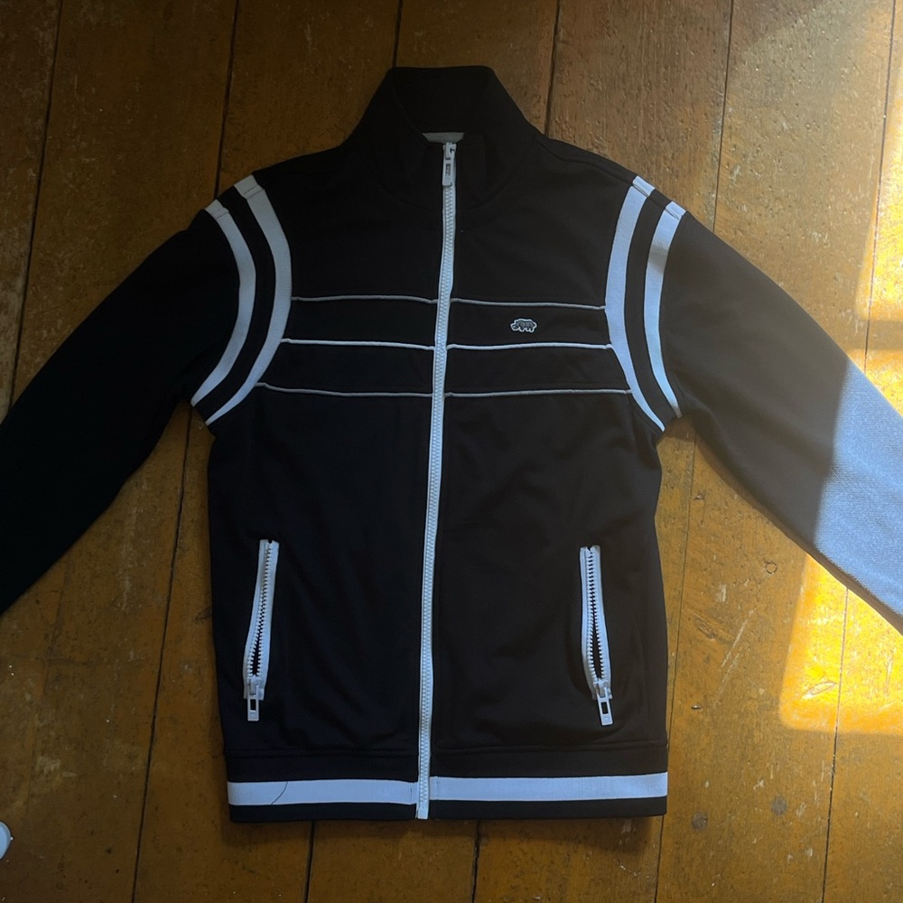 Ecko Unlimited Black Jacket with White Trim